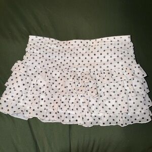 Polka Dot Ruffle Skirt
